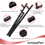 AmazeFan Leg Stretcher, 3 Bar Leg Split Stretching Machine, Flexibility Stretching Equipment for Ballet, Yoga, Dance, Martial Arts, MMA, Home Gym Exercise[US. Patent Design] AmazeFan