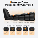 QUINEAR Cordless Leg Recovery System with 5-Zone Air Compression, Leg Massager for Circulation with 11 Levels & 3 Modes, Compression Boots for Athletes, Officer, Elderly(Medium)