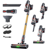 XenonLab Cordless Vacuum Cleaner, 75Mins/55KPa/650W Self-Standing Stick Vacuum Cleaners for Home, Rechargeable, Lightweight, Anti-Static&Anti-Tangle Brush, for Hard Floor, Carpet, Hardwoods, Pet Hair