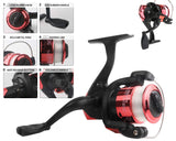 Telescopic Fishing Pole Reel Combo, 2PCS 5.9FT Collapsible Rods, 2PCS Spinning Reels, Fishing Lures Hooks, Fishing Tackle Bag All-in-one Fishing Gear Kit, Fishing Gift for Beginners Youth Kids mouhike