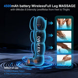 NXHMO Cordless Leg Air Compression Massager with Heat for Circulation and Pain Relief,Sequential Compression Boot for Athletes (L Size)