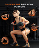 SUNPOW Pull Up Assistance Bands, Set of 4 Heavy Duty Resistance Bands for Men & Women, Natural Latex Exercise Bands for Pull-Up Progression, Home Workout, Strength Training, Mobility & Stretching