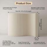 Portable Folding Room Dividers - Versatile Privacy Screens for Dorms, Offices, Studios & Events - Quick Setup, Easy Storage - Stylish White Design