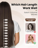 Hoson Curling Iron 2 Inch Large Barrel for Big Curls, Ceramic Curling Iron Wand for Long Hair,Dual Voltage, 10 Temp with LCD Display