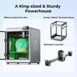 Creality K2 Plus 3D Printer, Support Multi Color Printing Needs CFS, Max 600mm/s Fast Printing