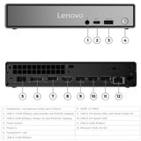 Lenovo ThinkCentre neo 50q Gen 5 1L Mini Desktop, Intel Core 5 210H 8-Core