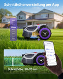 ANTHBOT M9 Set: Robotic Lawnmower Without Boundary Cable Including NetRTK & 4G Service (1 Year), Quick Installation Without RTK Base Station, NetRTK & Dual Vision, 900 m² (max. 1200 m²), 45% Incline