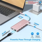 USB C Laptop Docking Station Dual Monitor HDMI USB C Hub Type C Dongle Dock
