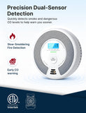 X-Sense Smoke Detector Carbon Monoxide Detector Combo, SC07, 10-Pack