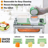 Veggie Chopper With 8 Blades, Onion Chopper with Container, Pro All-in-1 Food Chopper Vegetable Cutter, Grater, Dicer goldtree