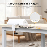 VILONG Desk Clamp Power Strip USB C 65W,Edge Mount Outlet,6FT,White