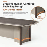 HHEvergreenEnsemble Executive Desk with Storage Cabinet (94.49IN)