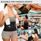 Viyafit Waist Trimmer Belt, Premium Waist Trainer for Women & Men Weight Loss Red