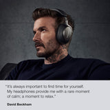 Over-Ear Wireless Headphones, Advanced Active Noise Cancellation, Luxurious Materials, 30-Hour Battery Life, Black Bowers & Wilkins