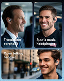 Paekole AI Translation Earbud Real Time - 198 Languages Translator, 3 in 1 Ear Buds Audifonos Traductores Inglés Español 60H Wireless Earphones Bluetooth AI Headphone for Travel Meeting Learning