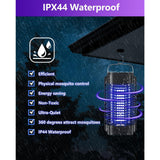 Bug Zapper for Outdoor and Indoor, Electric Mosquito Zapper Mosquito Trap Waterproof Fly Traps Mosquito, Camping Topwowe