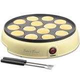 Mini Pancakes Maker Machine, Dutch Mini Pancake Griddle | Yellow Baker's Friend