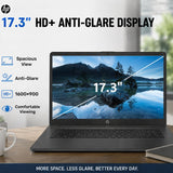 HP 17.3" Large Screen Laptop, Intel Core 5 120U(Beats i7-11600H), 8GB RAM, 256GB PCIe, Full-Size Keyboard with Numeric Keypad, Anti-Glare, Windows 11, Wi-Fi 6, Presentations, Meetings & Office Work