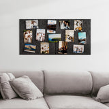 MaxGear Extra Large Bulletin Board 72" x 48", Dark Gray Felt Wall Tiles