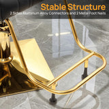 walnest Black & Gold Professional Reclining Salon & Spa Barber Chair for Hair Stylist with Headrest All Purpose Hydraulic Styling Beauty Chair for Barbershop Braiding Makeup Lash Tattoo