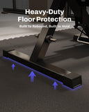 AIRHOP 0.79in Thick 24 Sq Ft Exercise Equipment Mats, 6 Tiles Upgraded Rubber Top with High Density EVA Foam, Large Interlocking Puzzle Gym Flooring for Home Gym, Heavy Weight Workout,Black