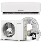 Mountman 12000BTU Mini Split AC/Heating System, 115V 19 SEER2 Energy Efficient Mini Split Air Conditioner with Heat Pump, Cools Up to 750sq.ft, Ductless Inverter AC Unit with Pre-Charged Condenser