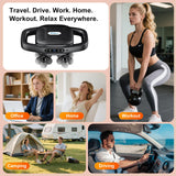 Fitiger Deep Tissue Massager Gun for Back, Shoulder and Neck Pain Relief, Powerful Shoulders, Back Massager, Legs, Foot Massager & Full Body Muscle Recovery with 16 Massage Heads, 3 Modes & 30 Speed