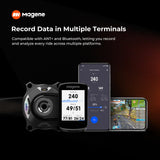 Magene TEO P515 Cycling Power Meter Crankset, Carbon 110BCD for Road Bikes, ±1% Accuracy, 425g Lightweight, 380H Rechargeable Battery, Dual ANT+/Bluetooth, IPX7 Waterproof