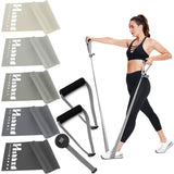 Exercise Bands Resistance Bands Set with Handles, Stretch Bands Workout Bands for Stretching, Latex Free Fitness Physical Therapy Bands Suitable for Rehab