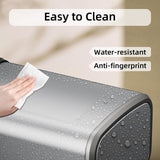 KHMMGK 8L/2.1 Gal Small Bathroom Trash Can with Lid, Swing-Top Rectangular Waste Bin, Stainless Steel Garbage Can for Home