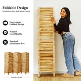 Room Dividers and Folding Privacy Screens, Wood Louvered Separators Divider Wall for Home Office