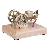 MechPuConToy Engine Model Kit That Works, Metal Adjustable Speed Micro Horizontal Water-Cooled Engine Model