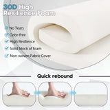 22x22 inch Outdoor Chair Cushions Set of 4,Cream Patio Chair Cushion with Handle and Ties