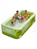 120" Large Inflatable Pool for Adults & Family, 4-Layer Thickened Blow Up Pool (Stronger Than 3-Layer), 0.32mm Heavy Duty PVC, Durable Swimming Pool for Kids, Adults & Pets Backyard Summer Green