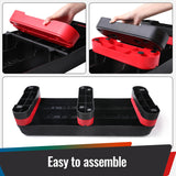 STOODER 33.5" Aerobic Exercise Folding Step Platform for Home Workout, Configurable 3 Height Workout Stepper for Office Indoor Home Gym Exercise, Lightweight, Save Storage Space Aerobic Step Platform