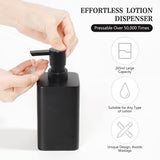 YMXYJM Bathroom Accessories Set, 4 Pcs Bathroom Accessory Set, Soap Dispenser, Toothbrush Holder, Qtip Holder Set, Bathroom Sets Complete, Bathroom Sink Set for Modern Home,Matte Black