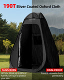 Abahub Pop Up Oversized Shower Tent, 4.9 x 4.9 x 6.2 ft, Portable Instant Privacy Tents for Camping, Outdoor Changing Room with Removable Floor Mat & Rain Shelter