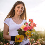 FEISHDEK Medium Size - 2 Pairs Cactus Gloves Gardening Thorn Proof Ladies, Women Garden Gloves