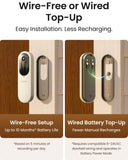 REOLINK Battery Video Doorbell (2nd Gen) 2K Wireless Camera White Version