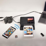 Canon Selphy CP1500 Photo Printer Bundle (Black) with KP-108 Paper (108 Sheets) 3 Color Ink Cartridges & Tudak Cleaning Cloth