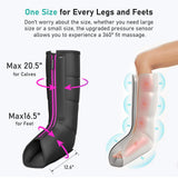 QUINEAR Leg Massager for Circulation and Pain Relief, Heating Leg Compression Massager with 3 Modes, Foot and Calf Massager with 3 Intensities 3 Heats - Gift for Mom and Dad