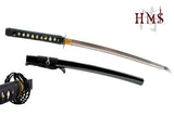 Hand Forged 1045 Carbon Steel Dancing Crane Wakizashi Full Tang Sword