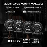 JELENS Power Cage, 2000LBS Multi-Function S11 Power Rack with LAT Pulldown, Squat Rack with Pulley System and More (190LB Black Weights Package)