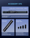 KONLLEN 2.0 Carbon Fiber Pool Cue Set, Low Deflection 12.5mm Tip