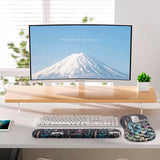 Mouse Pad Wrist Support, Laokiiy 2 in1 Keyboard Wrist Rest+ Ergonomic Mouse Pad, Non-Slip Wrist Rest for Computer Keyboard, Made Easy Typing & Relieve Wrist Pain(Flower)