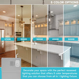 Luxrite 12-Pack 6 Inch Ultra Thin LED Recessed Lighting, 14W, 5 Color Selectable 2700K | 3000K | 3500K | 4000K | 5000K, CRI 90, 1150 Lumens, Dimmable LED Wafer Lights, Wet Rated, IC Rated, Baffle Trim