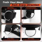 Lights Mountain Adjustable Neck Harness for Weight Training with 6 D-Rings, Includes Skull Cap, Resistance Band & Loading Strap - Adjustable Head Harness for Neck Strengthening & Resistance Workout