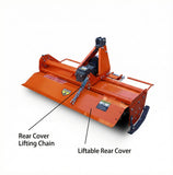 42" Rotary Tiller Attachment - Cat 1 3-Point PTO Driven, Single Speed 540 RPM Gearbox, 41.34" Working Width, 4.7" Max Depth, for 15–25HP Tractors - Not PTO Shaft