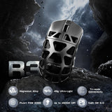ATTACK SHARK R3 46g Superlight Magnesium Alloy Wireless Gaming Mouse, Grey