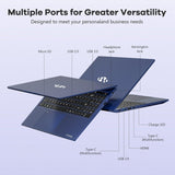 NIMO 15.6" AI-Creator-Laptop, 6-Core AMD R5-6600H 32GB RAM 1TB SSD (Beat i7 1355U up to 4.5GHz) Radeon 660M, FHD IPS 100W Fast PD for Video Editing, Multitasking, Remote Work & Study, 2-Yr Warranty